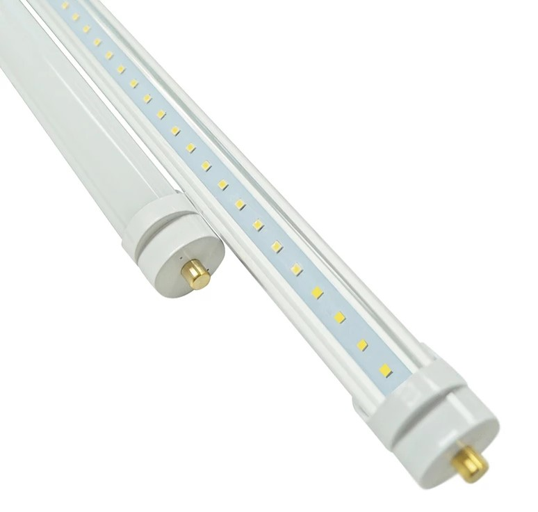 (25-PACK) Fa8 Single Pin T8 LED 8ft 40w 5000K CLEAR LENS "ENERGY MISER"