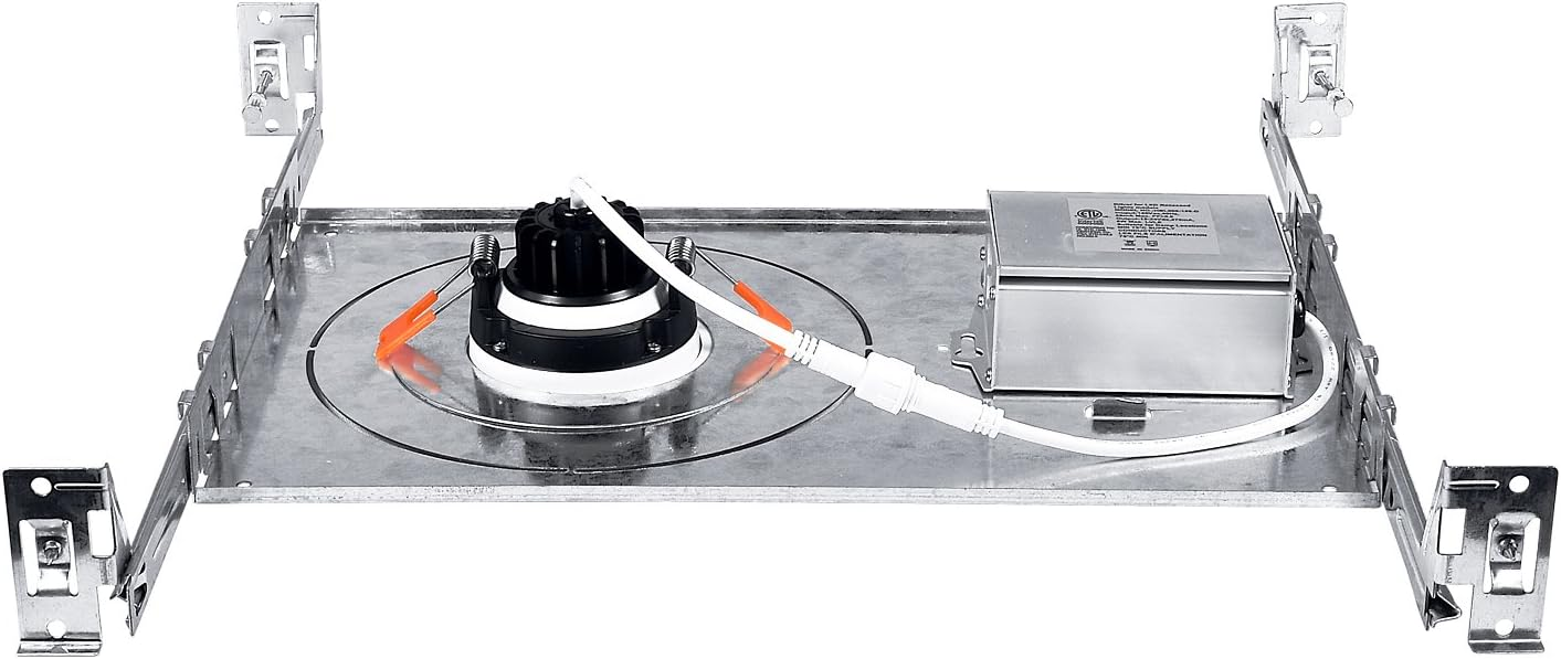 New Construction ADJUSTABLE Mounting Plate 3"-4"-6" (FOR USE WITH ROUND/SQUARE CANLESS DOWNLIGHT)