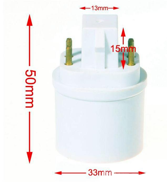 (2-PACK) G24Q to E26/27 ADAPTOR