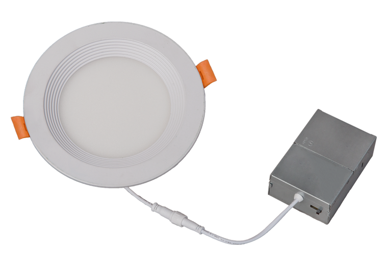 (24-Pack) ROUND BAFFLE RECESSED DOWNLIGHT 4in 9w Dimmable 5CCT SWITCHABLE (2700K/3000K/3500K/4000K/5000K) Dimmable