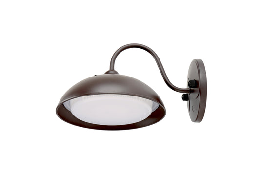 LED GOOSENECK 28W EXTERIOR LIGHT W/PHOTOCELL 5CCT KELVIN ADJUSTABLE (BRONZE)