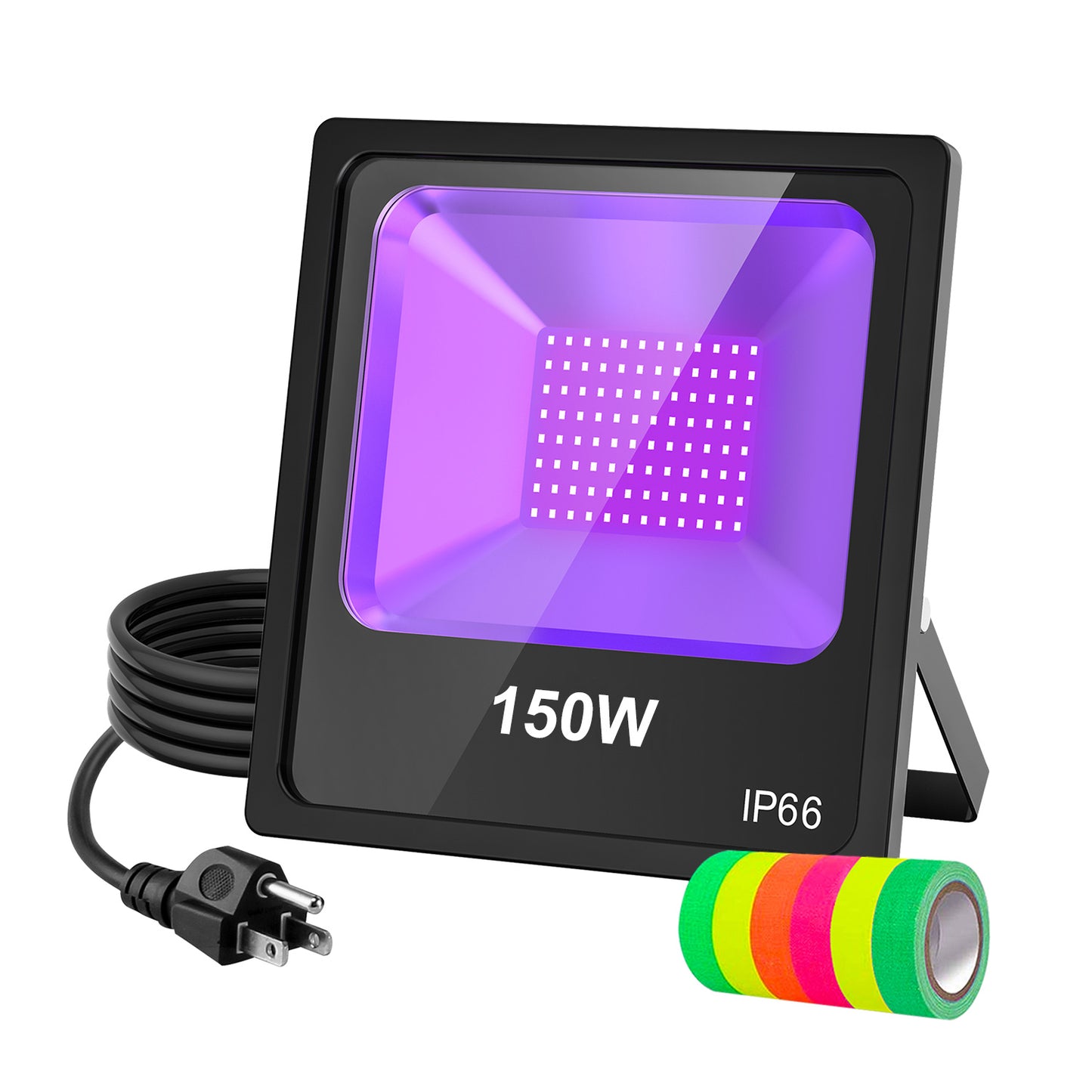 100W FLOOD BLACK LIGHT / UV LAMP / CLEAR LENS