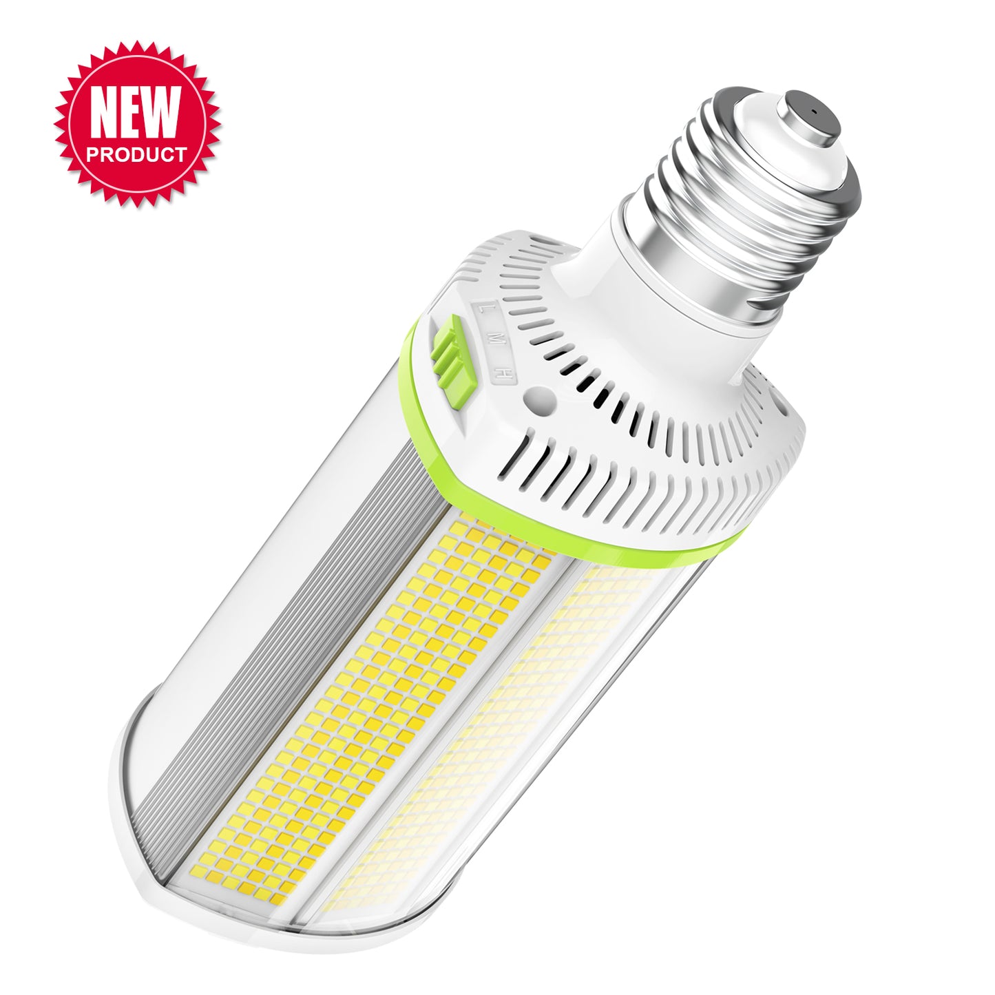 LED HORIZONTAL RETROFIT LIGHTING 277-480vAC 18,000lm  120W/100W/80W ADJUSTABLE 4500K/5000K/5700K ADJUSTABLE (E39, E40 Socket Mount) HPS, MH, HID REPLACEMENT