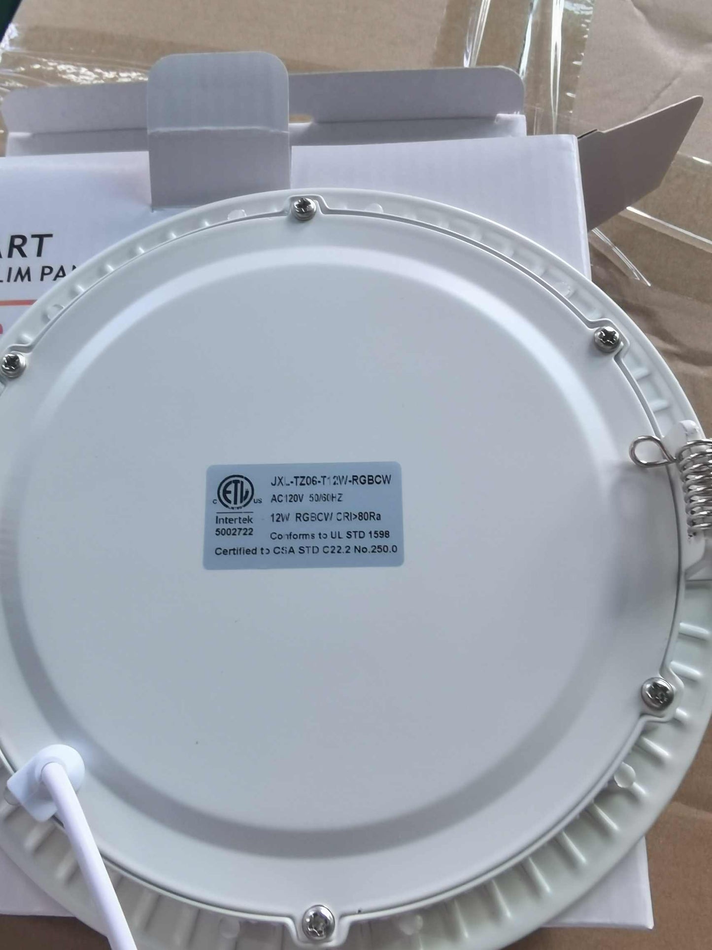 6 in. Smart App/WiFi Slim LED Downlight 900 Lumens Multicolor Dimmable CCT 2700-6500K Google Home/Alexa