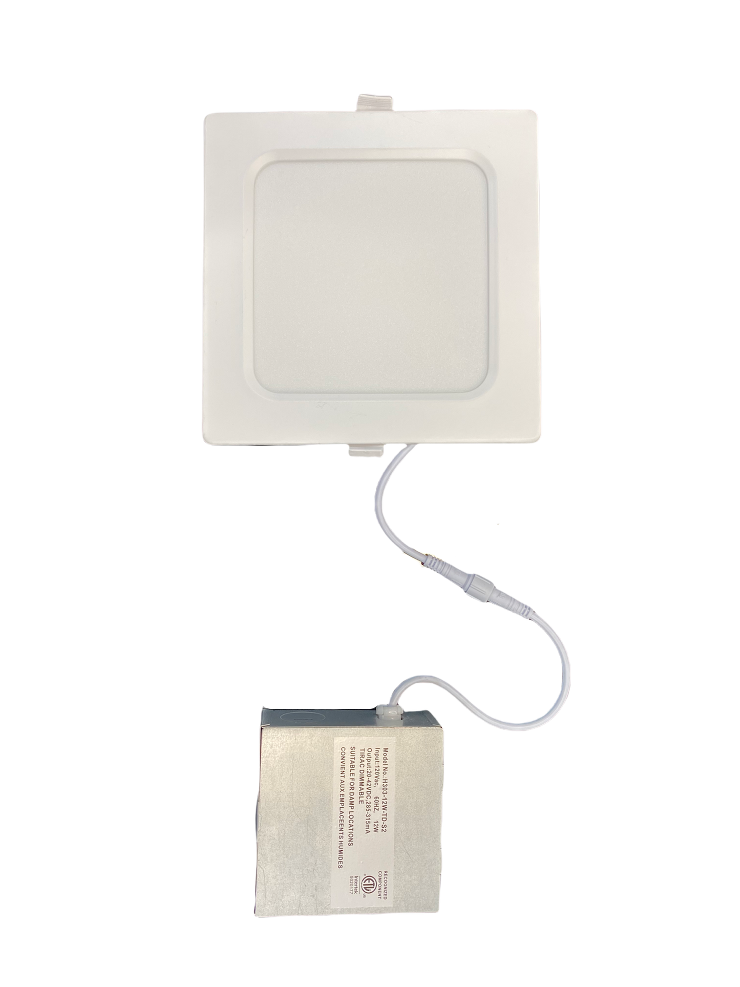 (24-Pack) Ultra Thin SQUARE 4in 9w 5CCT SWITCHABLE (2700K/3000K/3500K/4000K/5000K) Dimmable