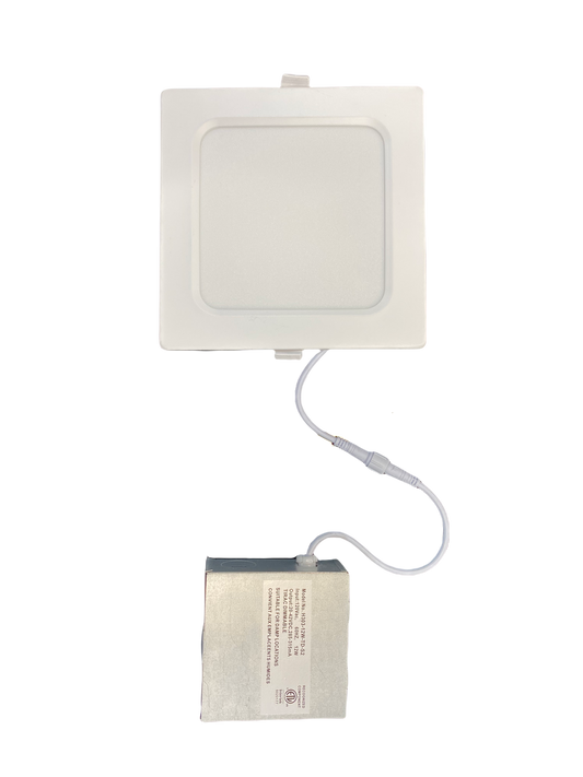 (24-Pack) Ultra Thin SQUARE 4in 9w 5CCT SWITCHABLE (2700K/3000K/3500K/4000K/5000K) Dimmable