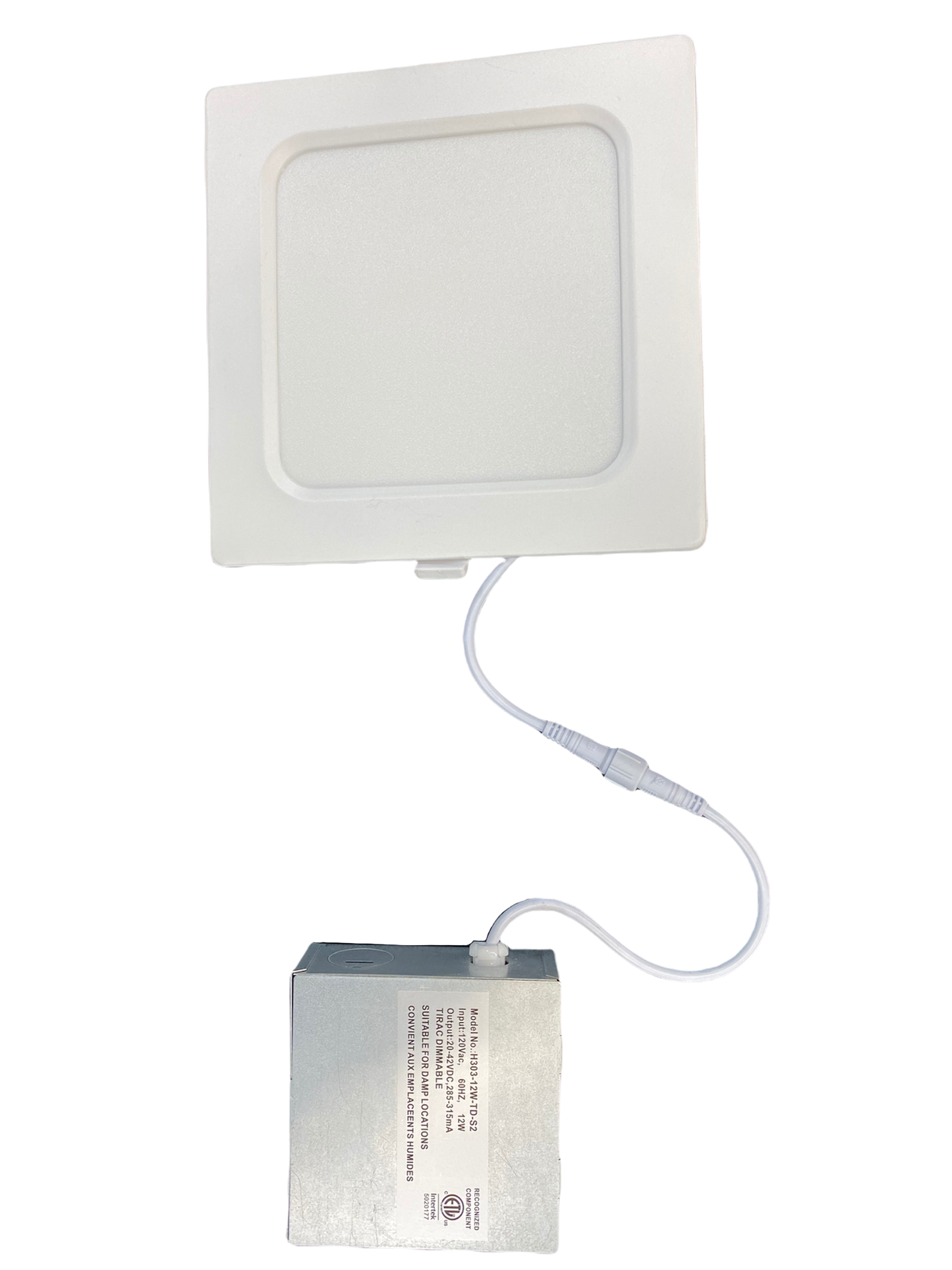 (24-Pack) Ultra Thin SQUARE 4in 9w 5CCT SWITCHABLE (2700K/3000K/3500K/4000K/5000K) Dimmable