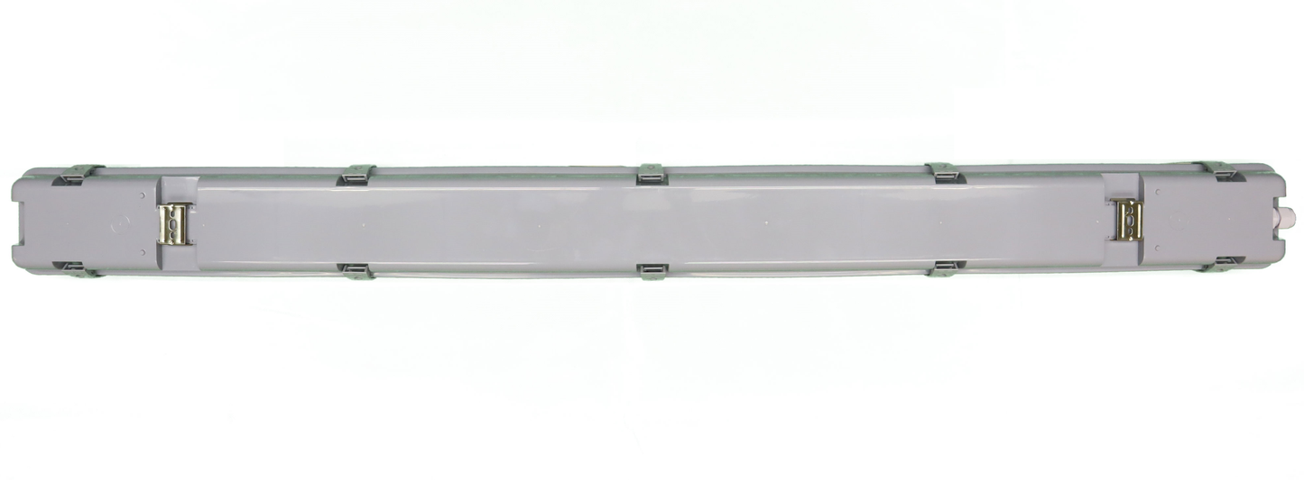 4ft Vapor Tight IP65 Light Fixture (Accepts 2 G13 4ft T8 Lamps) POLYCARBONATE CONSTRUCTION