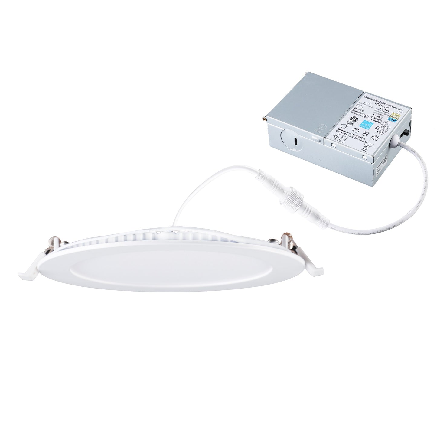 Ultra Thin ROUND 6in 12w 5CCT SWITCHABLE (2700K/3000K/4000K/5000K/6000K) Dimmable