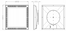 UV Antibacterial LED Light with Air-Flow Filtration