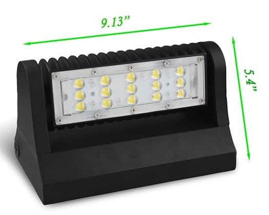 40 Watt 270° Rotatable Wall Pack - 5,200 Lumens